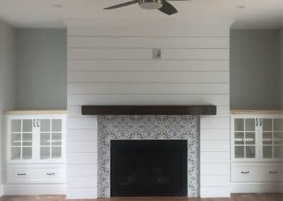 Millwork Shiplap Fireplace