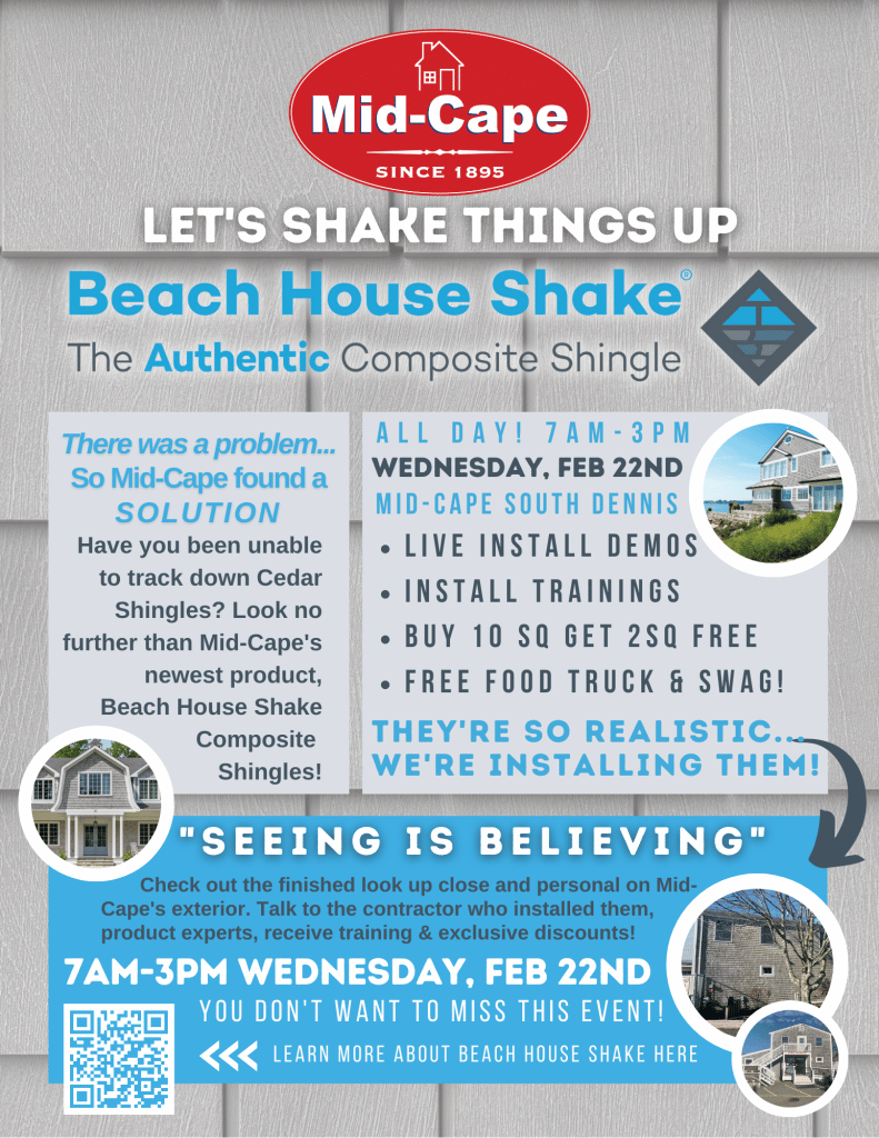 Beach House Shake Install Event