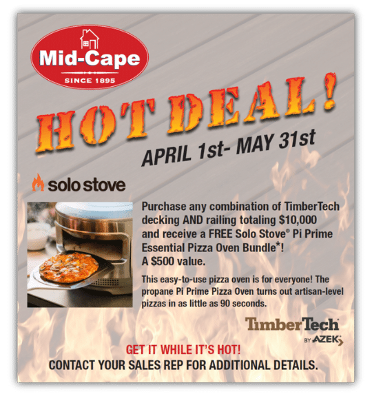 TimberTech decking and railing promotion