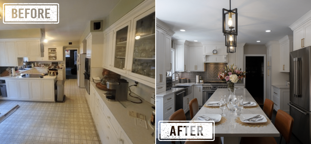 Before and After Kitchen Design Transformation Remodel